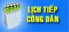 Lịch tiếp Công dân Quý 2